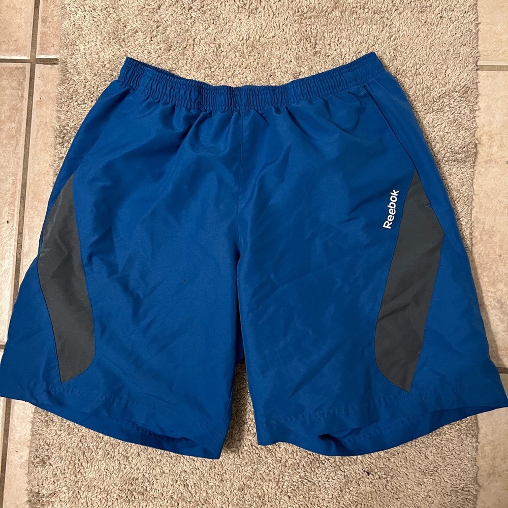 Vintage Reebok athletic shorts blue rare